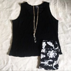 Lightly Loved ✨ Avenue Stretch Mesh Lace Tank Top